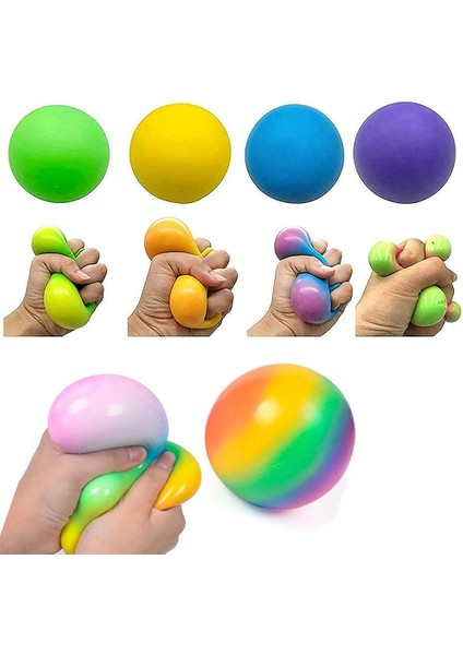6.5cm Sarı Stil Renkli Basınç Needoh Top Oyuncakları Gökkuşağı Tpr Renk Değiştiren Sıkıştırılabilir Top Oyuncaklar Çocuklar Yetişkinler Hediye (Yurt Dışından) fiyatları