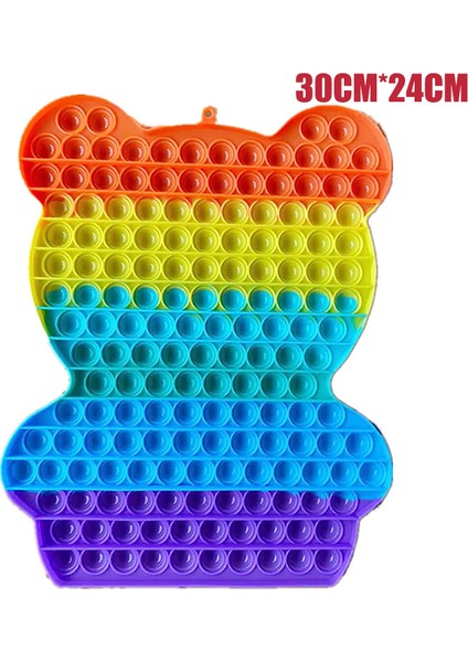 Kahverengi Tarzı Hayvan Dev Popits Büyük Boyut 40CM Çarkı Oyunu Figet Oyuncak Büyük Basit Ayarlanabilir Çocuk Hediyesi 30CM-50CM Xl Xxl Xxxl (Yurt Dışından)