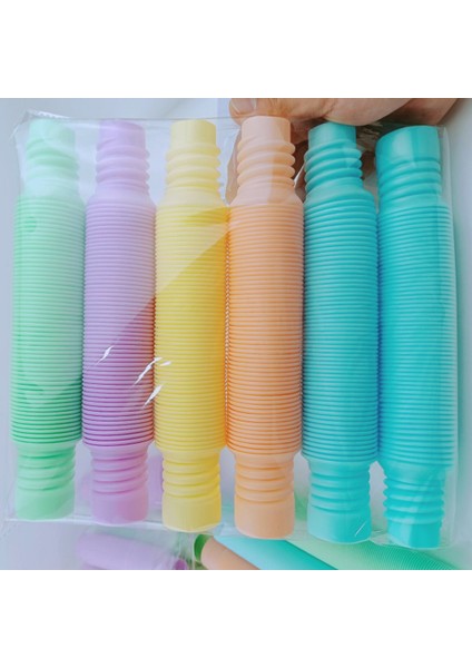 1 Adet Makaron 2.9cm Stili Anti- Esnek Tüpler Makaronlar Luminöz Dalgalı Hava Yolu Oyuncakları Floresan Renk Çocuklar Boru Oyuncaklar Çocuklar Oyuncaklar (Yurt Dışından)