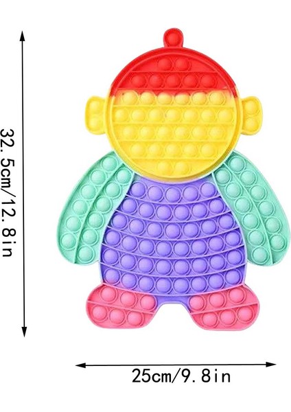 32.5cm Tarzı Dev Boyut Xxl Hayvan Fidget Oyuncaklar cm Büyük Itme Oyunu Pop Itler Geniş Basit Dimmer Çocuk Leri Için (Yurt Dışından)