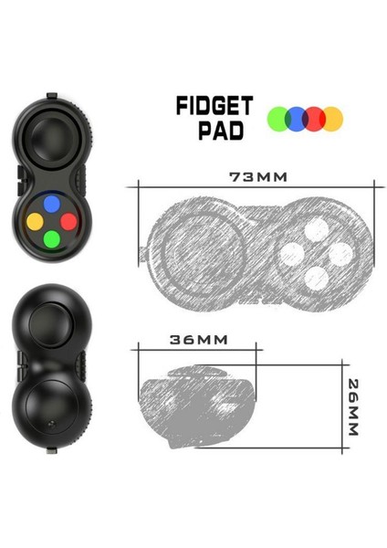 No.6 Tarzı Yetişkinler Çocuklar Çocuklar Için 1 Adet Topu Fidget Pad Giderme Sıkma Eğlenceli Kolu Etkileşimli Oyuncak Ofis Tatil Yılbaşı Hediyesi (Yurt Dışından)