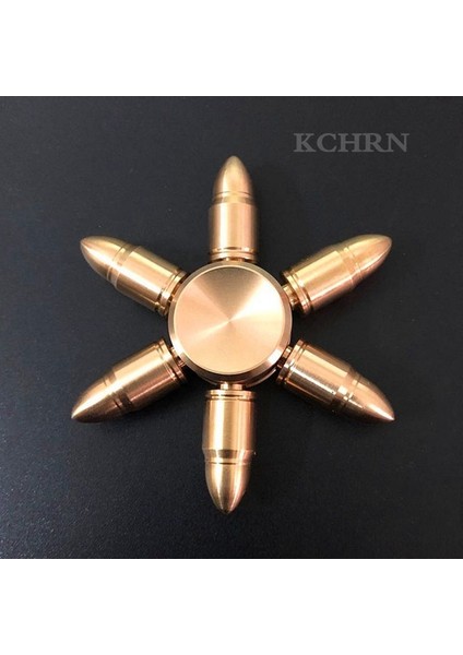 No.2 Tarzı Bakır Fidget Bullet Şekilli El Spinner Parmak Ucu Cırcır Oyuncakları Yetişkin Çocuklar Için Metal Anti Oyuncaklar Xmas Hediyesi (Yurt Dışından)