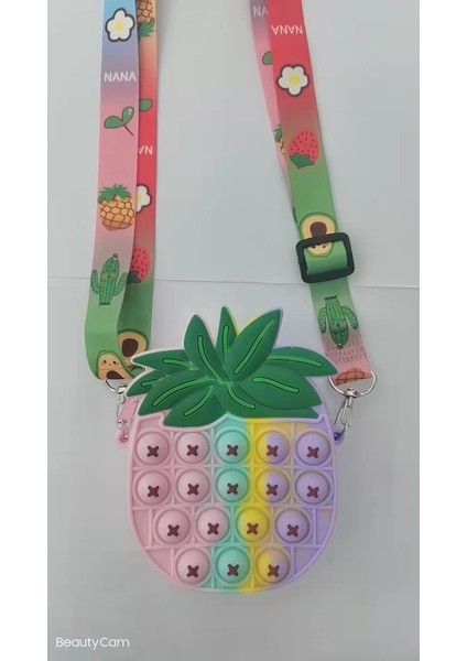 No.18 Tarzı Sıcak Oyuncağımız Pop Fıstığı Oyuncağı Gökkuşağı Unicorn Poppy Oyun Saati Bozuk Para Cüzdanı Bayan Çantası Silika Basit Dimple Çapraz Vücut Çantası (Yurt Dışından) fiyatları