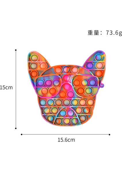 Kırmızı Stil Renkli Oyun Kolu Silikon Itme Kabarcık Oyuncak Yetişkinler ve 18 Çocuklar Için Halloween Doğum Günü Hediyeleri Için Anahtarlık Köpek Patlatma Fidget Oyuncakları (Yurt Dışından)