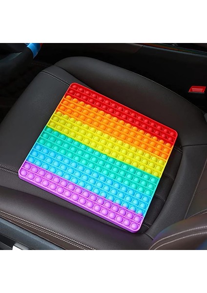 Kiraz Tarzı 20*20 cm Dev Pop Büyük Boy Anti Itme Pop Balon Fidget Oyuncaklar Parlak Büyük Basit Yatıştırıcı Figet Oyuncak Çocuklar Kravat Boyama Oyunu (Yurt Dışından)