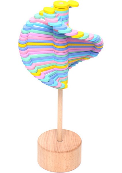 Macaron Tarzı Ahşap Fidget Spiralli Lolipop Oyuncak Fibonacci Dizisi Yetişkinler Çocuklar Için Kaygı ve Giderme Alışveriş (Yurt Dışından)