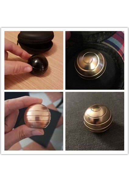 1 Adet Altın Tarzı Anti Parmak Oyuncağı Masaüstü Metal Fidget Hipnoz Döner Giro Oyuncak Kinetik Yuvarlak Tops (Yurt Dışından)