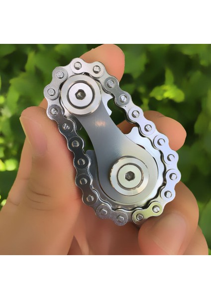 Altın Tarzı Paslanmaz Çelik Dişli Metal Uçan Tekerlek Oyuncak Dişli Zincir Çarkı Parmak Üstü Hediye Yol Bisikleti Için (Yurt Dışından)