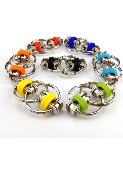LSS00128C Stili El ve Parmak Egzersizi Edc Fidget Oyuncak Adhd Anahtarlık Parmak Ucu Çarkıfelek Oyuncak (Yurt Dışından)