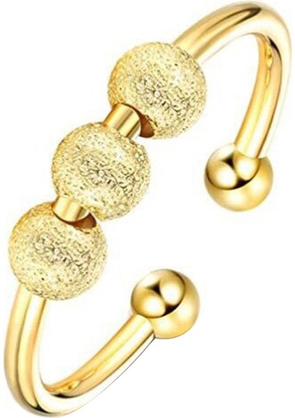 E 0 Stili Yetişkinler Için Fidget Boncuk Barış Yüzükleri Takı Anti Oyuncak (Yurt Dışından)