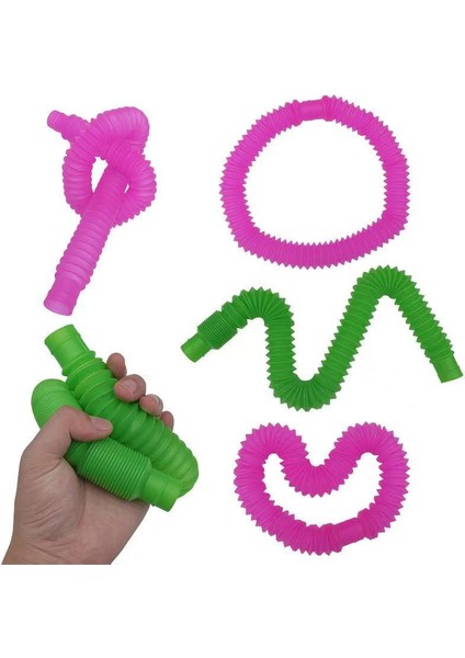1 Adet Rastgele 2.9cm Tarzı Anti- Esnek Tüpler Makaronlar Luminöz Dalgalı Hava Yolu Oyuncakları Floresan Renk Çocuklar Boru Oyuncaklar Çocuklar Oyuncaklar (Yurt Dışından)