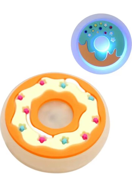 Ledli Yanıp Sönen Donut Terlik Süsü Üç Boyutlu/ışıklı 3D Charm/jibbitz