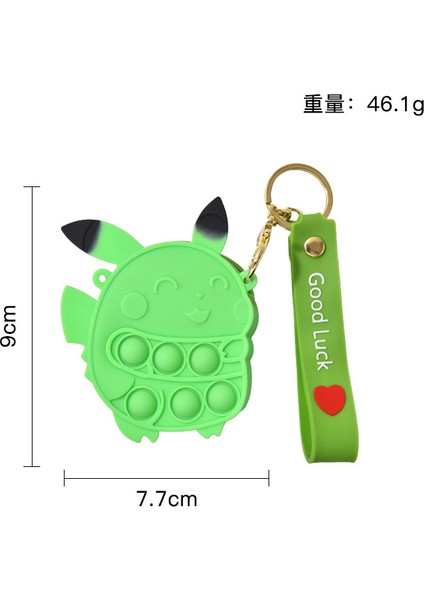 NM-101 Stili Pokemon Pikachu Madeni Cüzdan Anahtar Kolye Itme Kabarcık Fidget Oyuncak Anti De- Oyuncak Pops Onun Fidget. (Yurt Dışından)
