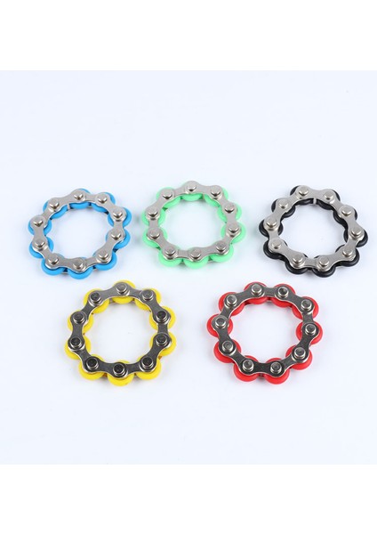 Siyah Stil Yeni Topu Oyuncak Çocuklar Yetişkin Öğrenci Bisiklet Zinciri Fidget Er Bilezik ve Dikkat Eksikliği Hiperaktivite Bozukluğu Dehb Fidget Oyuncak (Yurt Dışından)