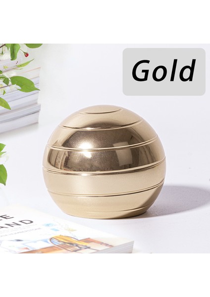 Altın Tarzı Metal Jiro Anti- Döner Parmak Oyuncak Inertial Parmak Ucu Ciro Skatoloji Alüminyum Alaşımlı Yuvarlak Kinetic Metal Top Dekompressiyon Oyuncak (Yurt Dışından)