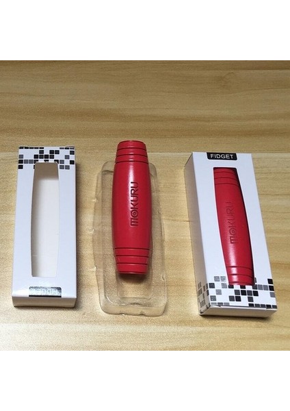 Kırmızı Stil Fidget Stick Oyuncak Ahşap Mokuru Yetişkin Oyuncak (Yurt Dışından)