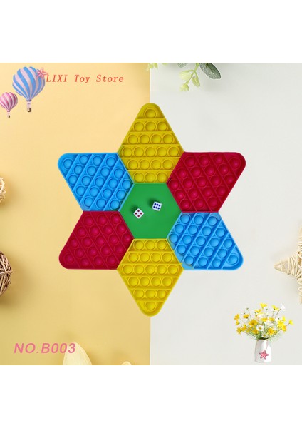 NO.B003 Stili Yeni Trend Renkli Push Bubble Pop Fidget Topu Oyuncağı Çocuklar ve Yetişkinler Için - Türkçe (Yurt Dışından)