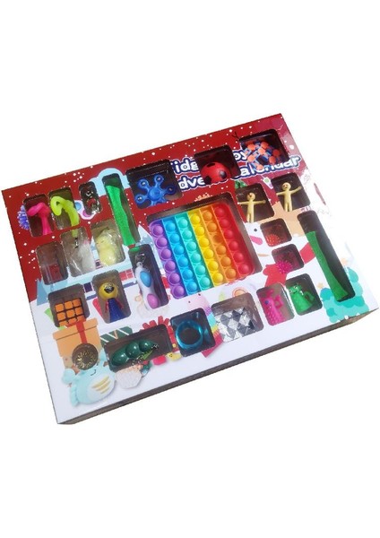 E Stili Yeni Fidget Oyuncaklar 24 Günlük Noel Takvimi Paketi Oyuncak Seti Oyuncak Kör Kutu Çocuklar Noel Hediyesi (Yurt Dışından) modelleri