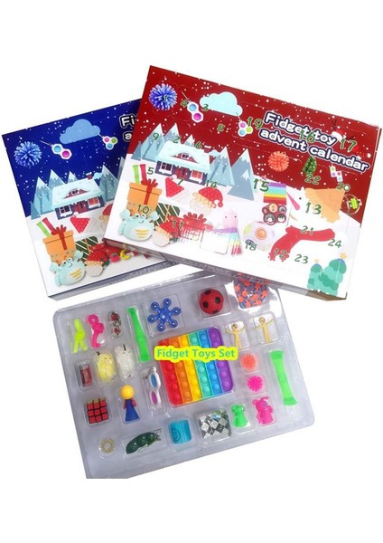 E Stili Yeni Fidget Oyuncaklar 24 Günlük Noel Takvimi Paketi Oyuncak Seti Oyuncak Kör Kutu Çocuklar Noel Hediyesi (Yurt Dışından) indirimleri
