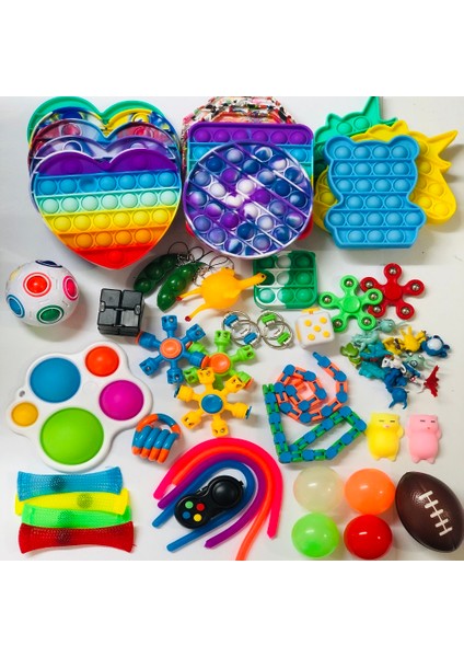 Trans-Siyah Stil Fidget Oyuncaklar Seti Sıkma Oyuncak Misket Hediye Yetişkin Çocuklar Için Duyusal Fidget Oyuncak Kutusu (Yurt Dışından)