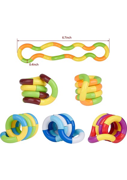 Type4 Stili Yetişkin ve Çocuklar Için Duyusal Rulo Twist Fidget Oyuncakları (Yurt Dışından)