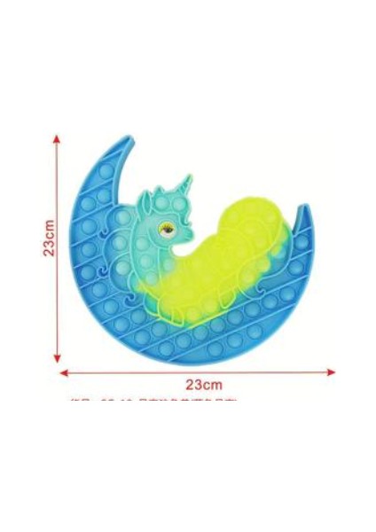 YJ761-YLDJSLANSE Stili Pop It Fidget Oyuncakları Gökkuşağı Charmander Charizard Pop Balon Popit Itme Dimple Squishy Silikon - Erkek Noel Oyuncak Hediyesi (Yurt Dışından)
