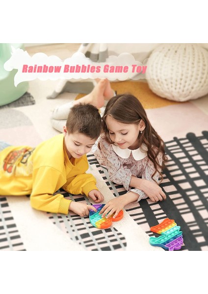 NO.A026 Stili Yetişkin Çocuklar Için Itme Kabarcıklı Patlama Fidget Oyuncakları Gökkuşağı - Oyuncaklar Silikon Fidget Sıkma Oyuncaklar Çocuklar Hediye Oyunu (Yurt Dışından) modelleri