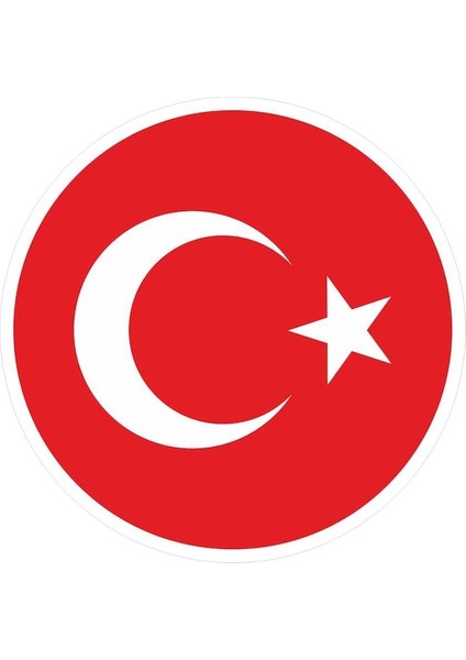 10X10 cm Türk Bayrağı Sticker Laptop Kask Araba Motor Sticker
