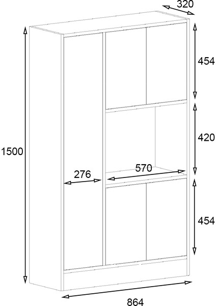 Silva 5 Kapaklı Çok Amaçlı Dolap&banyo Dolabı, Kiler fırsatları