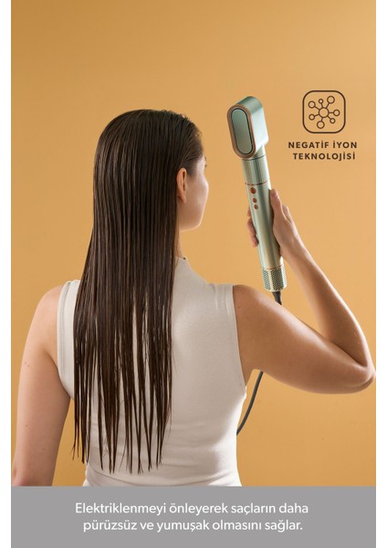 Hairmony 4606H Saç Kurutma ve Şekillendirme Seti Su Yeşili