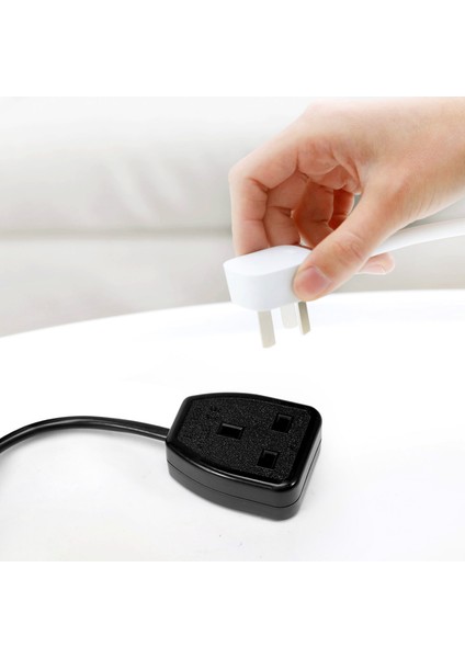 IEC320 C14 - Uk BS1363A Priz Iec C14 Erkek Fiş - Uk 3 Pin Dişi Soket Güç Adaptörü Kablosu Pdu Ups Için (1 8 M) (Yurt Dışından)