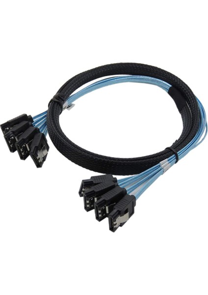 Sas Kablosu Sata Kablosu Yüksek Hızlı 6 Gbps 4 Bağlantı Noktası/set Sunucu Için 0 5 Metre (Yurt Dışından)