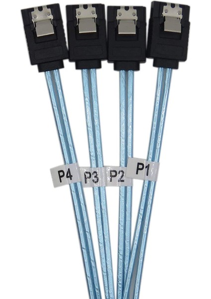 Sas Kablosu Sata Kablosu Yüksek Hızlı 6 Gbps 4 Bağlantı Noktası/set Sunucu Için 0 5 Metre (Yurt Dışından)