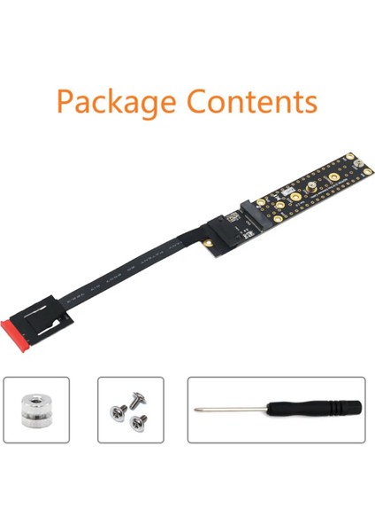 Karta Ekle Ngff M.2 Anahtar Ae Erkek - Anahtar M Dişi Kart Adaptörü Kablolu M2 Key Ae - Nvme 2230 2242 2260 2280 (Yurt Dışından)