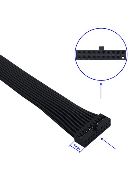 Adet Anakart Anakart USB 3.0 20 Pin Dişi USB 3.0 20 Pin Erkek Uzatma KABLOSU-15CM (Yurt Dışından)