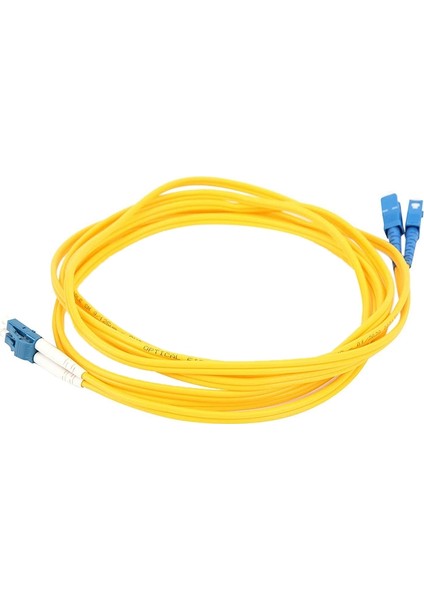 Fiber Optik Kablo Atlama Kablosu Lc/upc'den Sc/upc'ye Tek Modlu Çift Çekirdekli Fiber Optik Iletişim Odası Kablolaması 10M (Yurt Dışından)