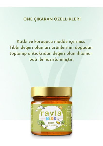 Kids Beemix Arı Sütlü Bal Karışımı - 250g