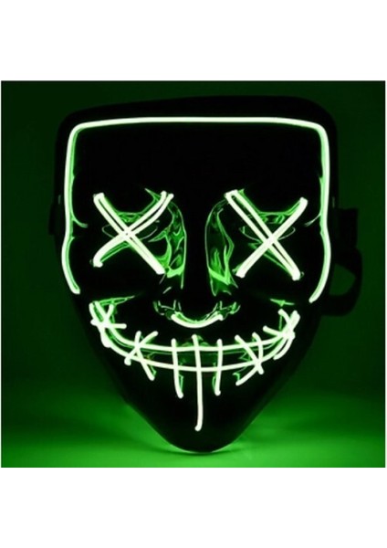 LED Işıklı Yeşil Maske