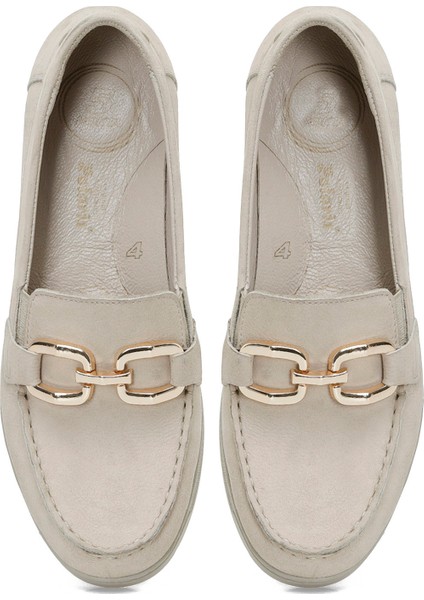 105472.Z5FX Bej Kadın Loafer