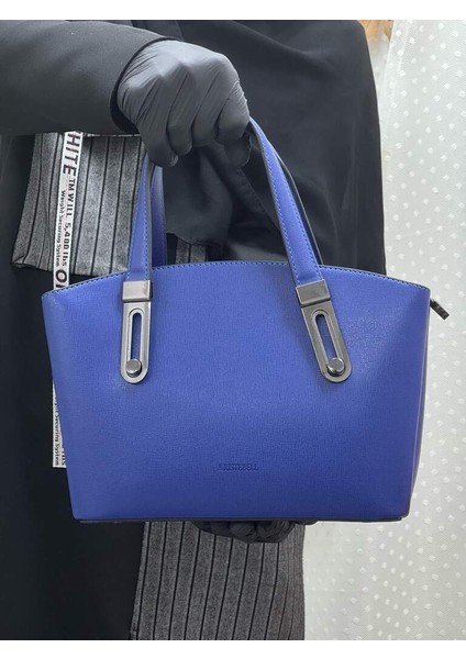 Krıste Bell 7423 Sax Mavi Orta Boy Kadın El Ve Omuz Çanta