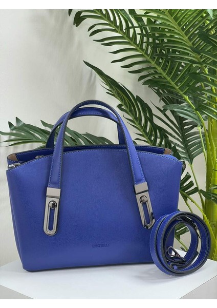 Krıste Bell 7423 Sax Mavi Orta Boy Kadın El Ve Omuz Çanta modelleri