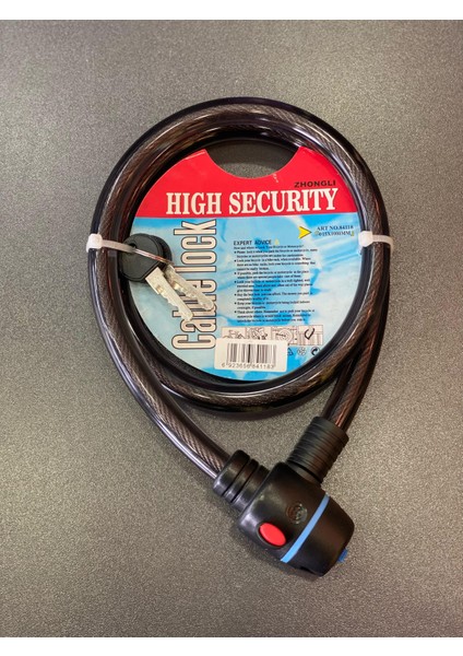 Anahtarlı Halat Kilit