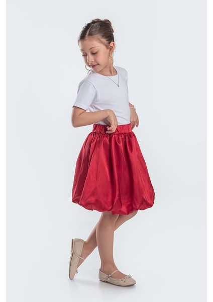 Saten Balon Kız Çocuk Etek M00729 Kırmızı fiyatları