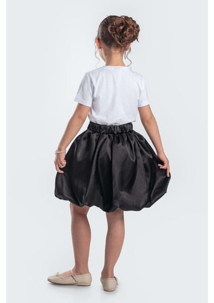 Saten Balon Kız Çocuk Etek M00729 Siyah fiyatları