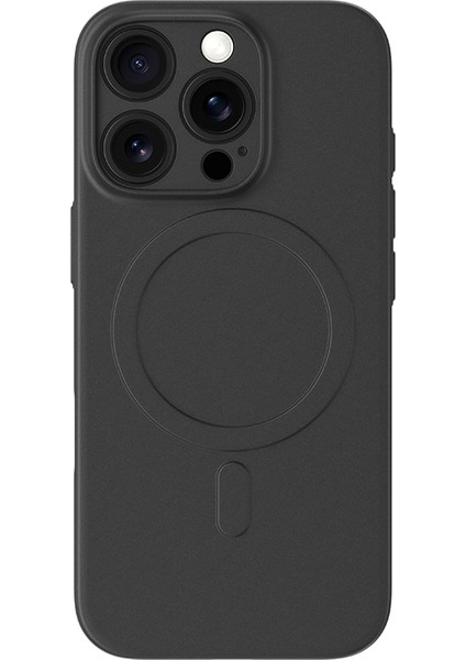 iPhone 16 Pro Max Kılıf M-Safe Şarj Özellikli Amazingthing Minimal Air Serisi Kapak Siyah