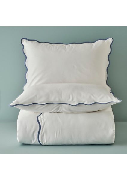 %100 Pamuk Scallop Çift Kişilik Nevresim Takımı Beyaz (200X220 Cm) indirimleri