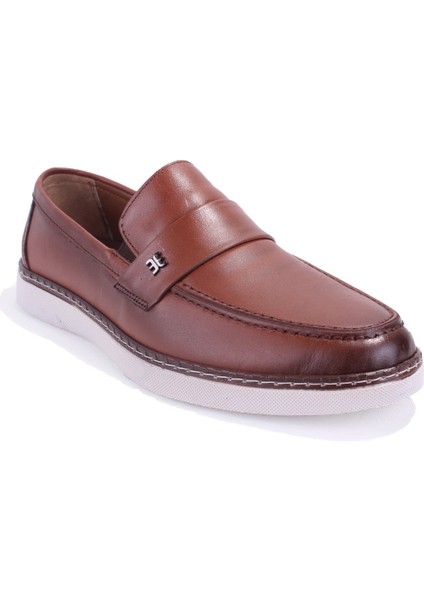 DMA08-3305 Taba Ortopedik Günlük Erkek Deri Ayakkabı