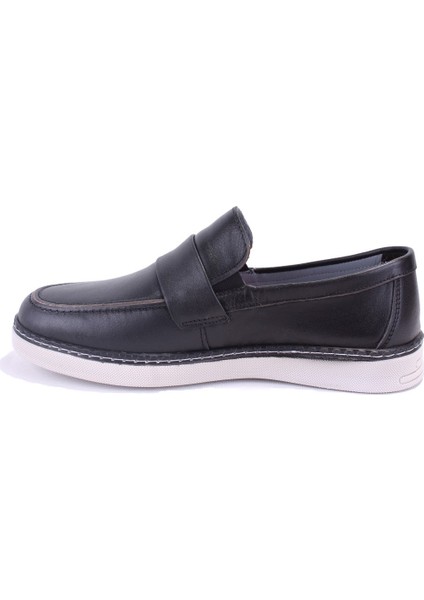 DMA08-3305 Siyah Ortopedik Günlük Erkek Deri Ayakkabı modelleri