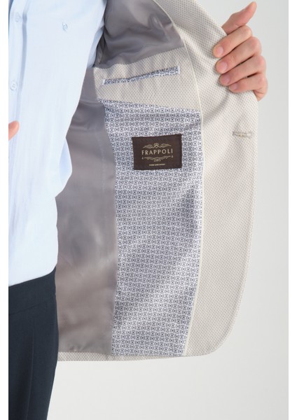 Galdino Erkek Gri Kendinden Desenli Slim Fit Mono Yaka Blazer Ceket fırsatları