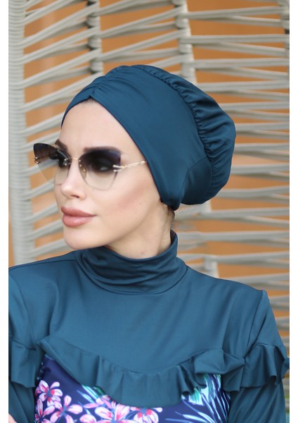 Büzgülü Deniz Havuz Bone R-1001 PETROL01 fiyatları